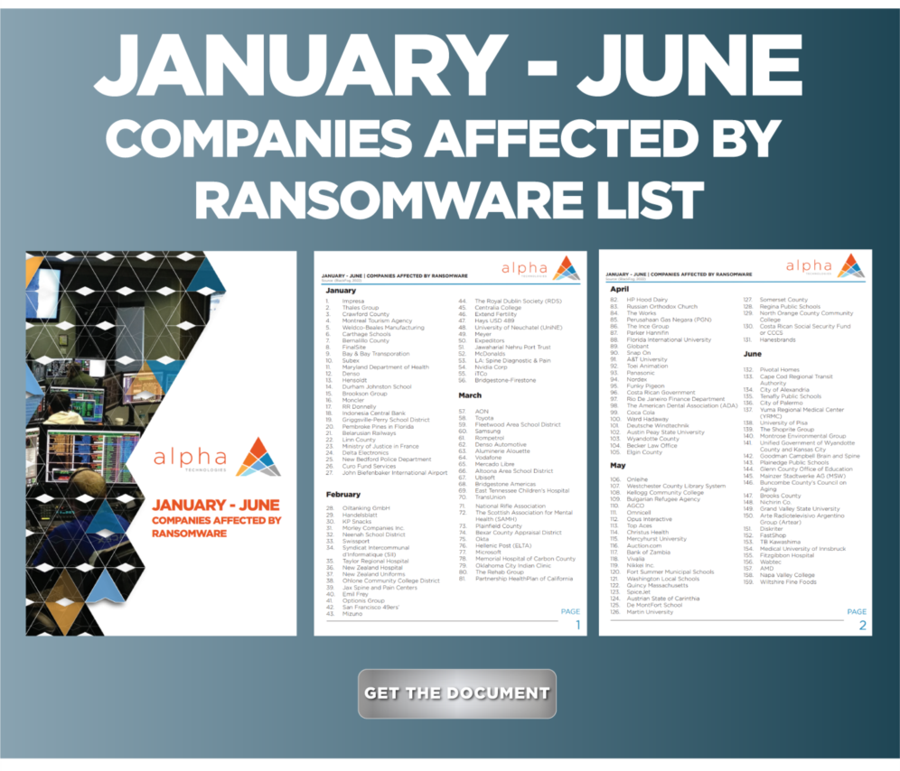 Alpha Innovations | Ransomware Alpha Innovations | Ransomware