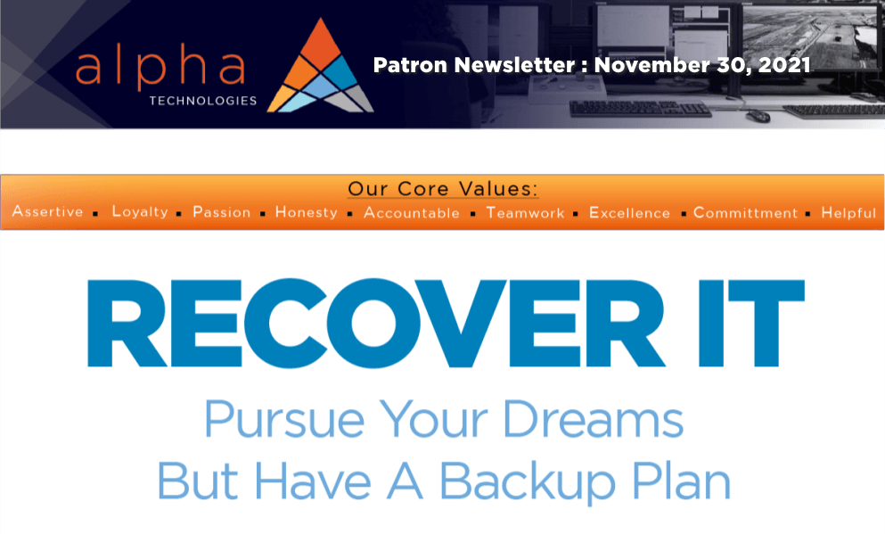 Alpha Innovations | Recovery