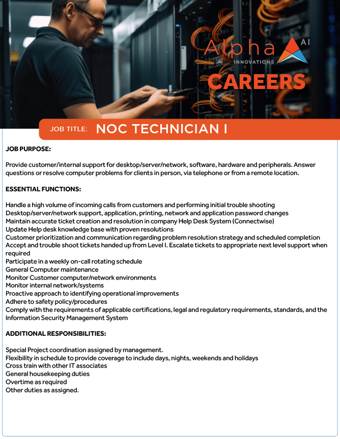 Alpha Innovations|CAREERS