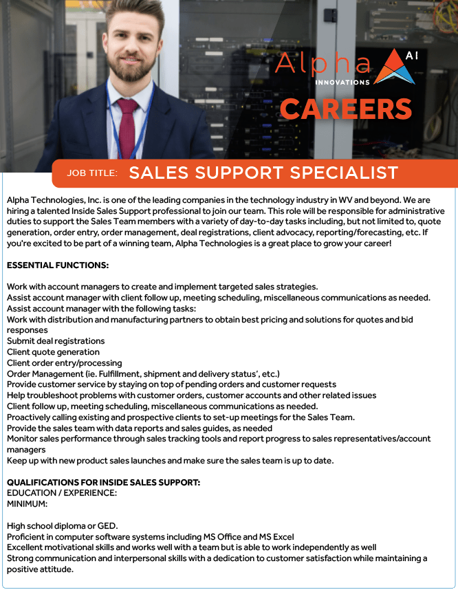 Alpha Innovations|CAREERS