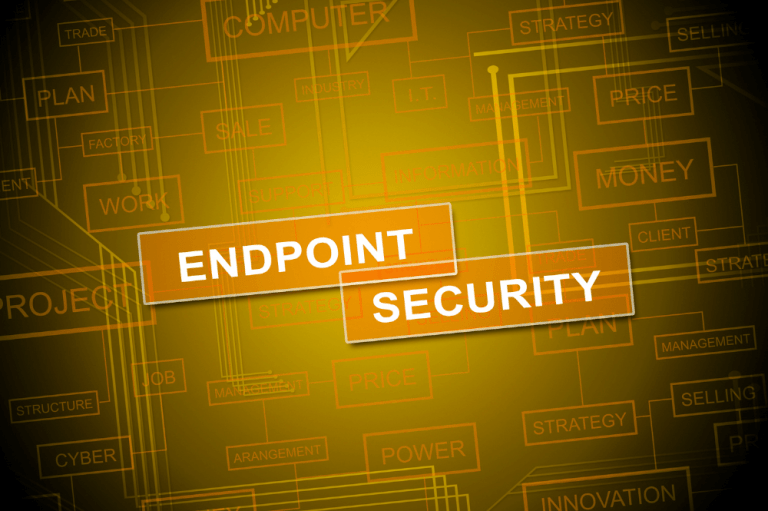 Visual representation of endpoint security, emphasizing its role in protecting devices and networks in Columbus.